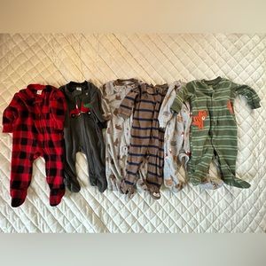 Carter’s and Hudson Baby Fleece 3-6 month pajama set